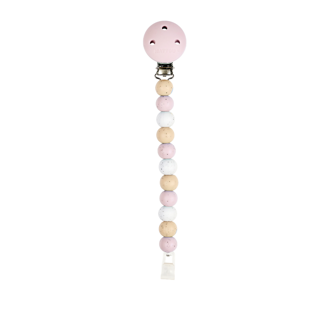 Silicone Pacifier Chain - 21 cm - Multi Pink [EN]