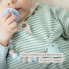 Silicone Pacifier Chain - 21 cm - Multi Green [IT]
