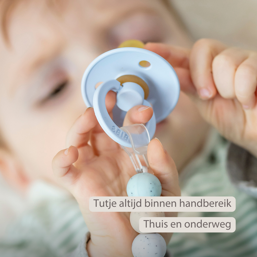 Silicone Pacifier Chain - 21 cm - Multi Green [NL]