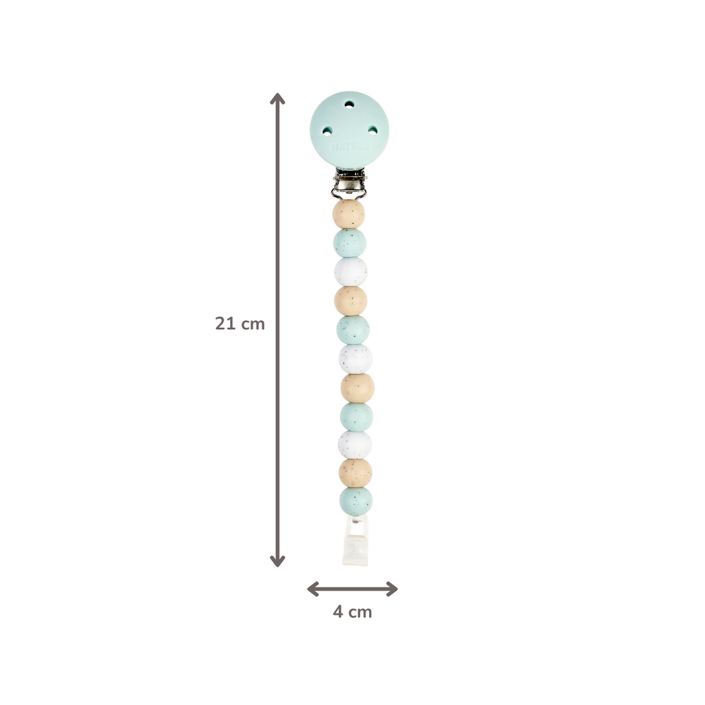 Silicone Pacifier Chain - 21 cm - Multi Green [NL]