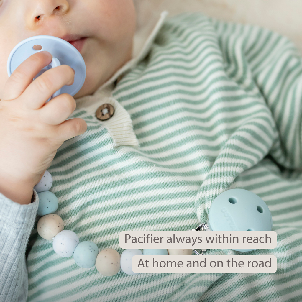 Silicone Pacifier Chain - 21 cm - Multi Green [EN]