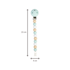Silicone Pacifier Chain - 21 cm - Multi Green [EN]
