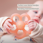 Silicone Rattle Flower - 10 cm - Pink [NL]