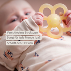 Silicone Rattle Flower - 10 cm - Yellow [DE]