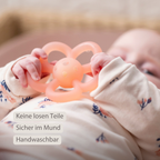 Silicone Rattle Flower - 10 cm - Yellow [DE]
