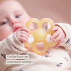 Silicone Rattle Flower - 10 cm - Yellow [NL]
