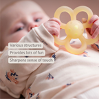 Silicone Rattle Flower - 10 cm - Yellow [EN]