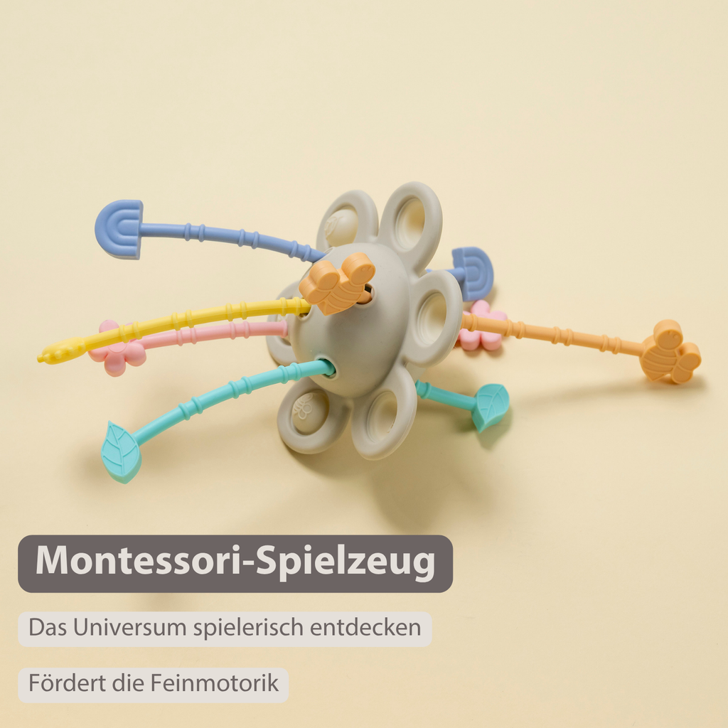 Silicone Montessori Baby Toy - 20 cm - Multicolor [DE]