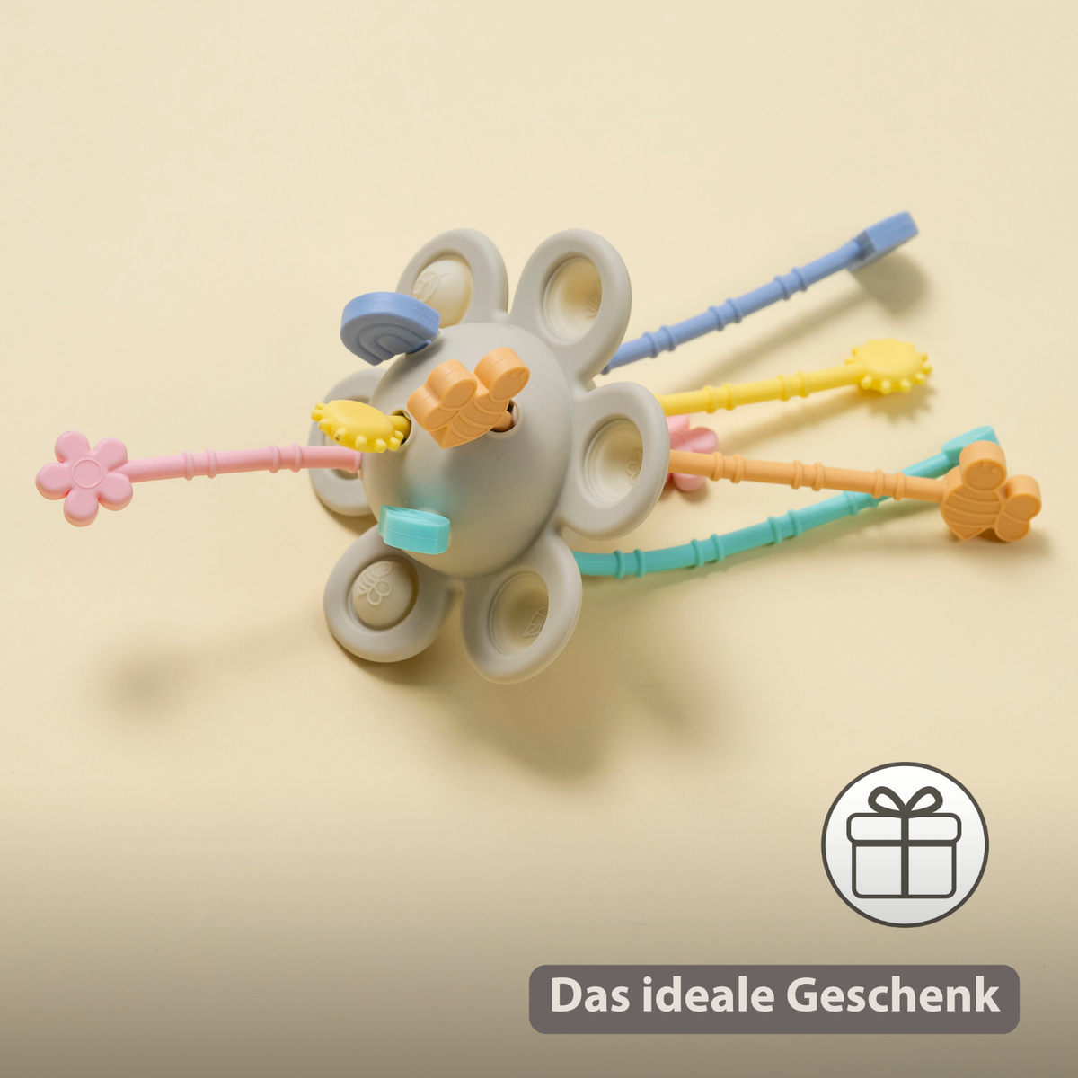 Silicone Montessori Baby Toy - 20 cm - Multicolor [DE]