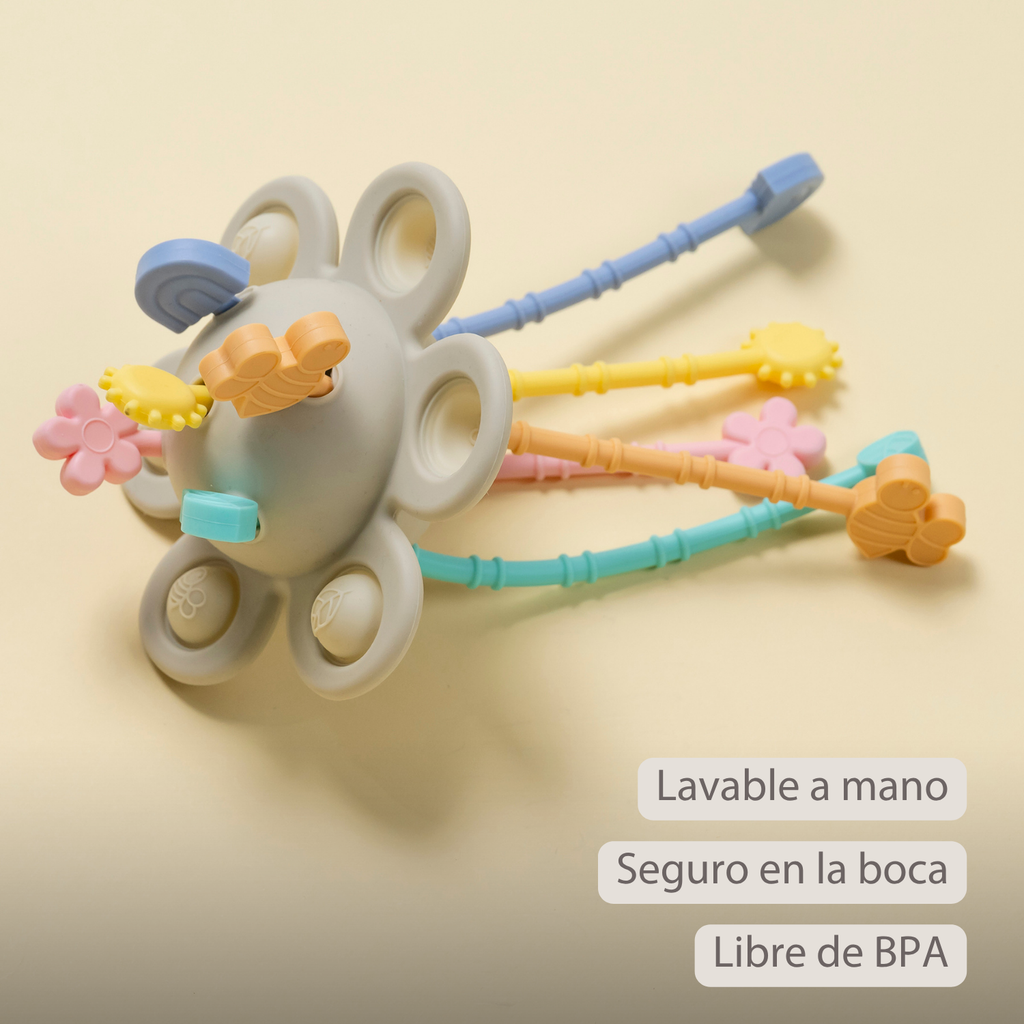 Silicone Montessori Baby Toy - 20 cm - Multicolor [ES]