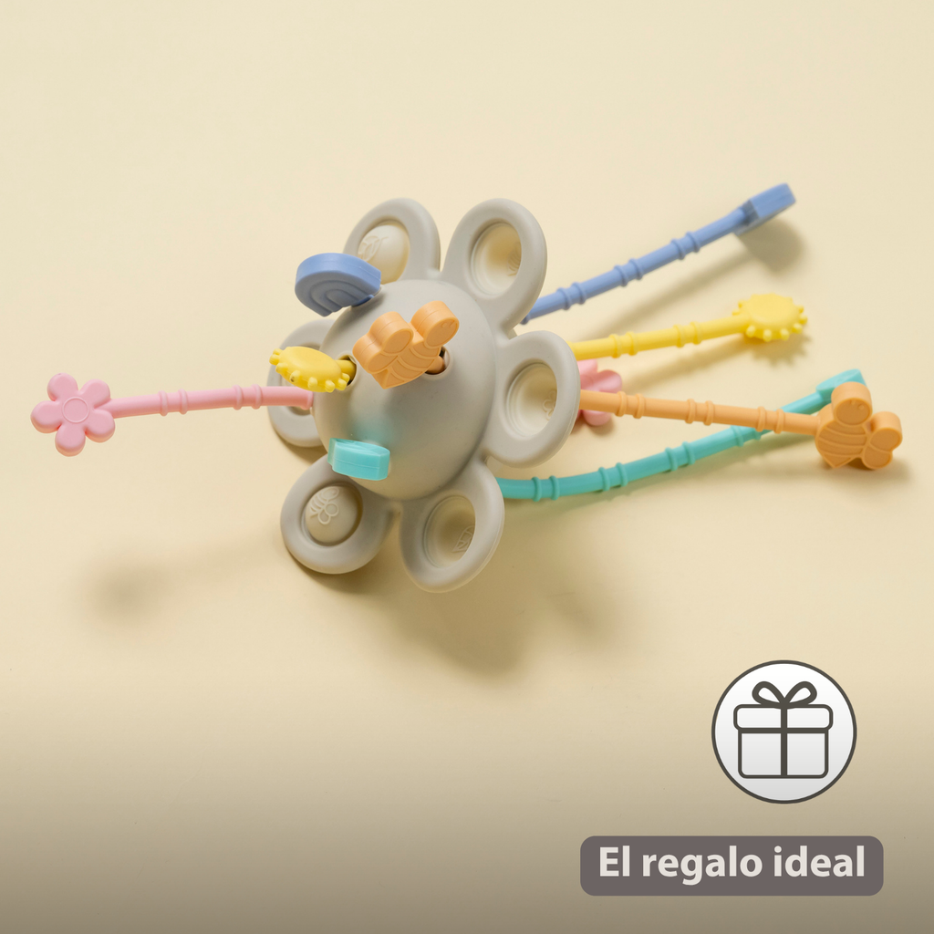 Silicone Montessori Baby Toy - 20 cm - Multicolor [ES]