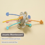 Silicone Montessori Baby Toy - 20 cm - Multicolor [FR]