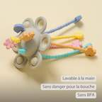 Silicone Montessori Baby Toy - 20 cm - Multicolor [FR]