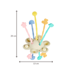 Silicone Montessori Baby Toy - 20 cm - Multicolor [FR]