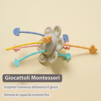 Silicone Montessori Baby Toy - 20 cm - Multicolor [IT]