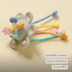 Silicone Montessori Baby Toy - 20 cm - Multicolor [IT]