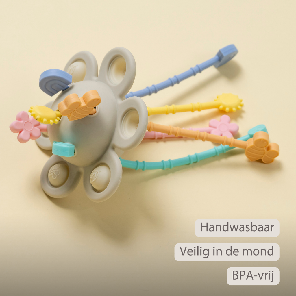 Silicone Montessori Baby Toy - 20 cm - Multicolor [NL]