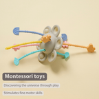 Silicone Montessori Baby Toy - 20 cm - Multicolor [EN]