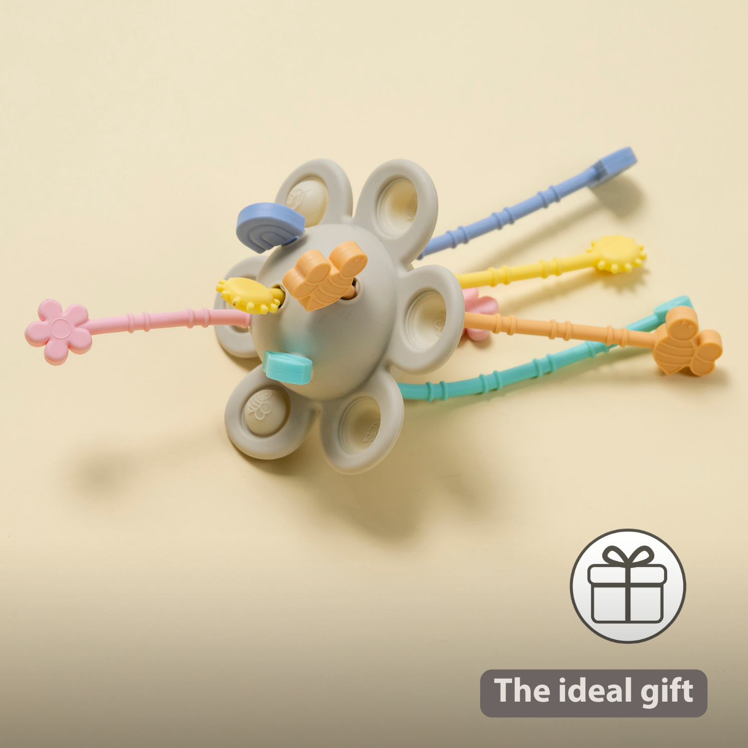 Silicone Montessori Baby Toy - 20 cm - Multicolor [EN]