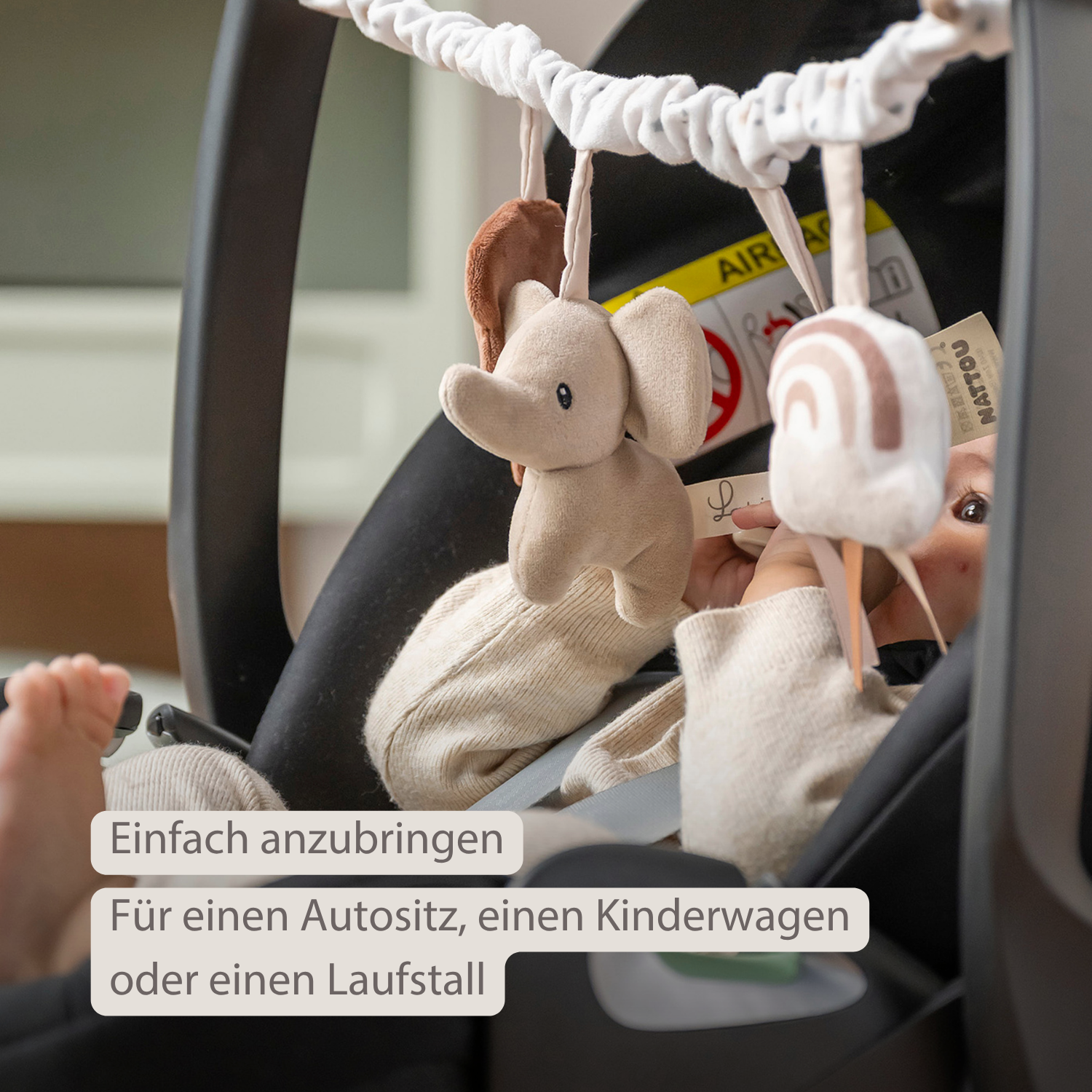 Lapidou Stroller Activity Play Arch - Beige [DE]