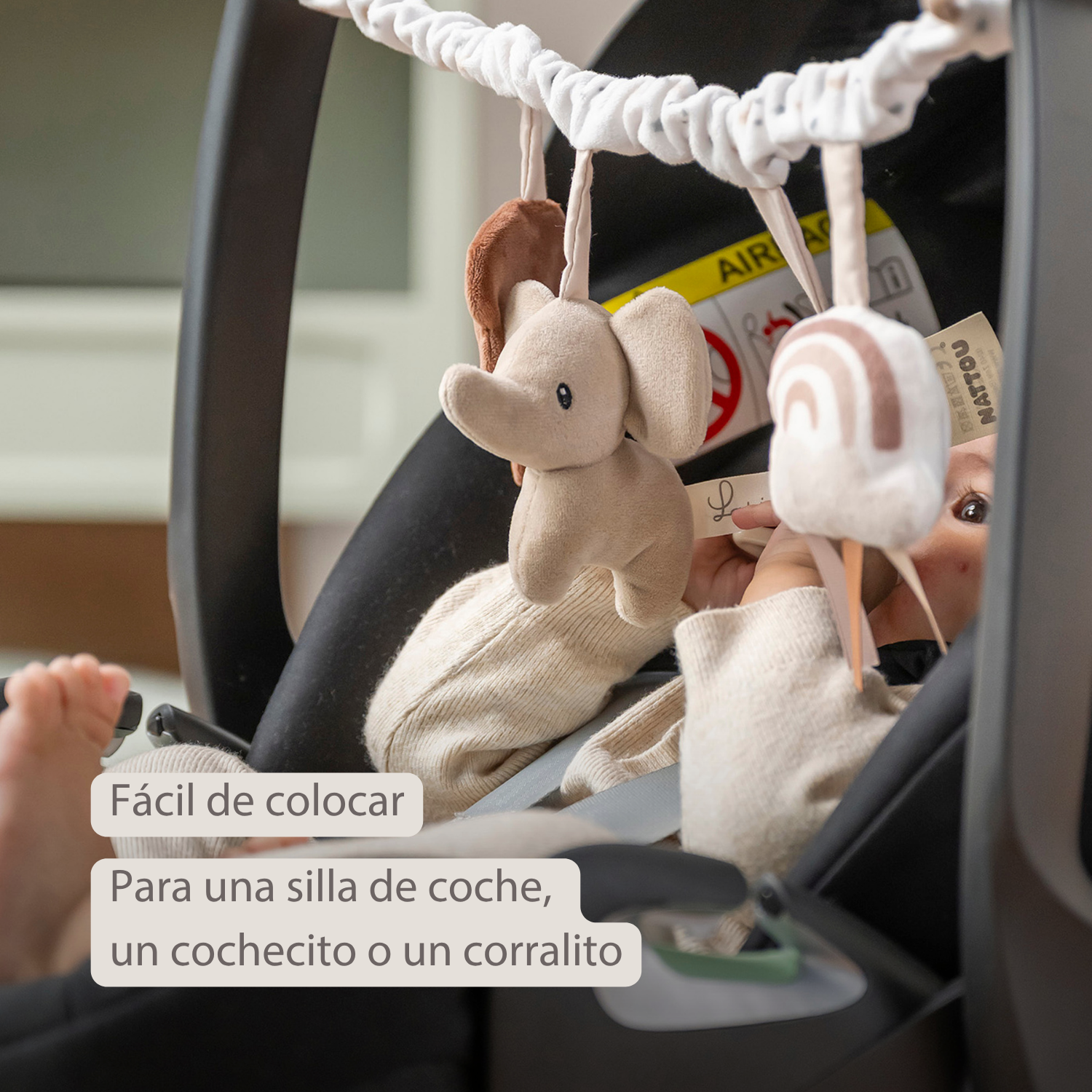 Lapidou Stroller Activity Play Arch - Beige [ES]
