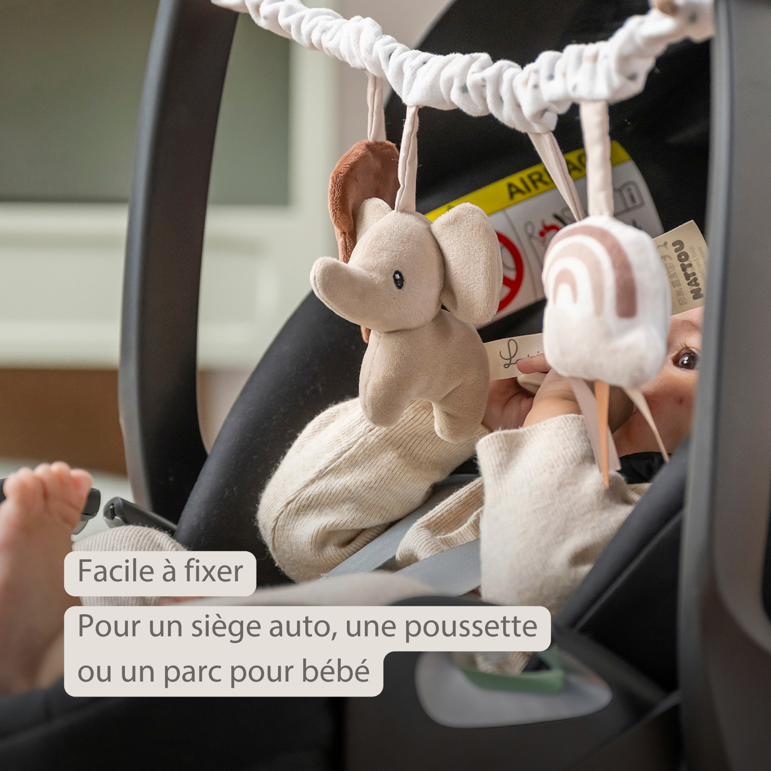 Lapidou Stroller Activity Play Arch - Beige [FR]