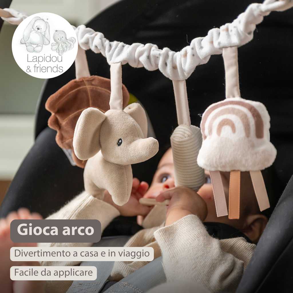 Lapidou Stroller Activity Play Arch - Beige [IT]