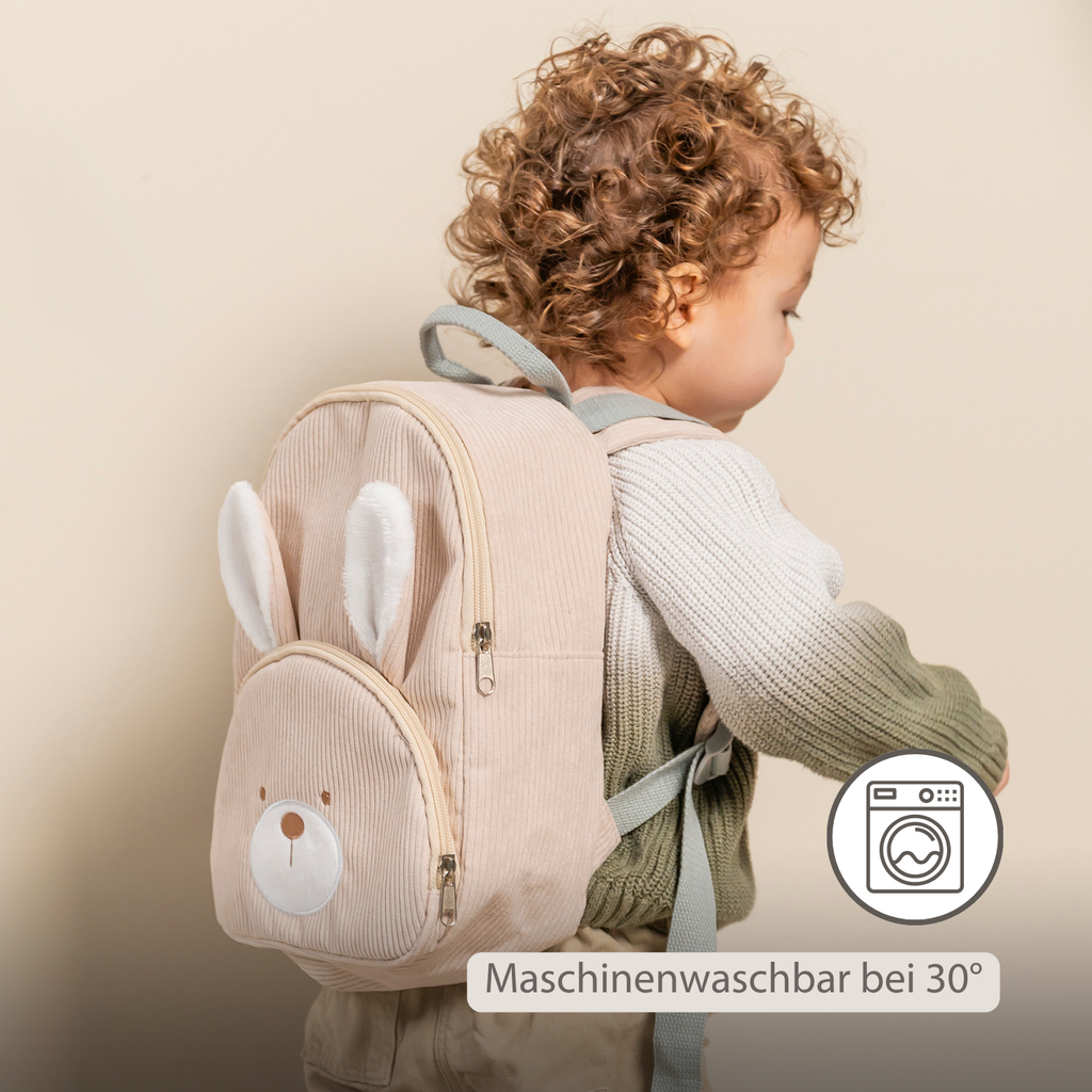 Lapidou Backpack - 28 cm - Preschool Backpack - Soft Rabbit Backpack - Sand [DE]