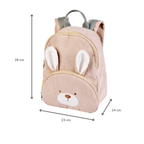 Lapidou Backpack - 28 cm - Preschool Backpack - Soft Rabbit Backpack - Sand [FR]
