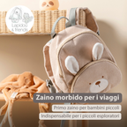 Lapidou Backpack - 28 cm - Preschool Backpack - Soft Rabbit Backpack - Sand [IT]