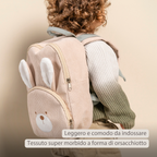 Lapidou Backpack - 28 cm - Preschool Backpack - Soft Rabbit Backpack - Sand [IT]