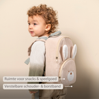 Lapidou Backpack - 28 cm - Preschool Backpack - Soft Rabbit Backpack - Sand [NL]