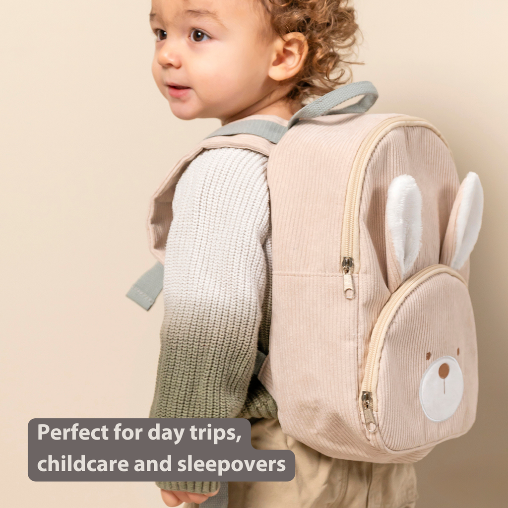 Lapidou Backpack - 28 cm - Preschool Backpack - Soft Rabbit Backpack - Sand [EN]
