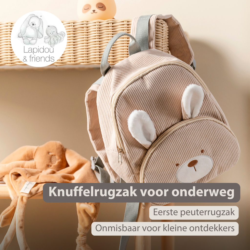 Lapidou Backpack - 28 cm - Preschool Backpack - Soft Bear Backpack - Linden Green [NL]