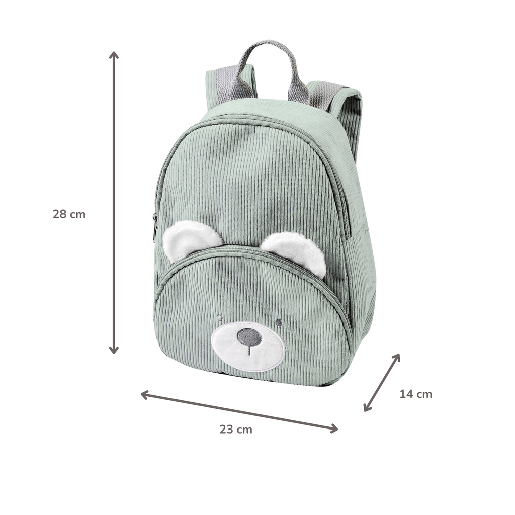 Lapidou Backpack - 28 cm - Preschool Backpack - Soft Bear Backpack - Linden Green [EN]