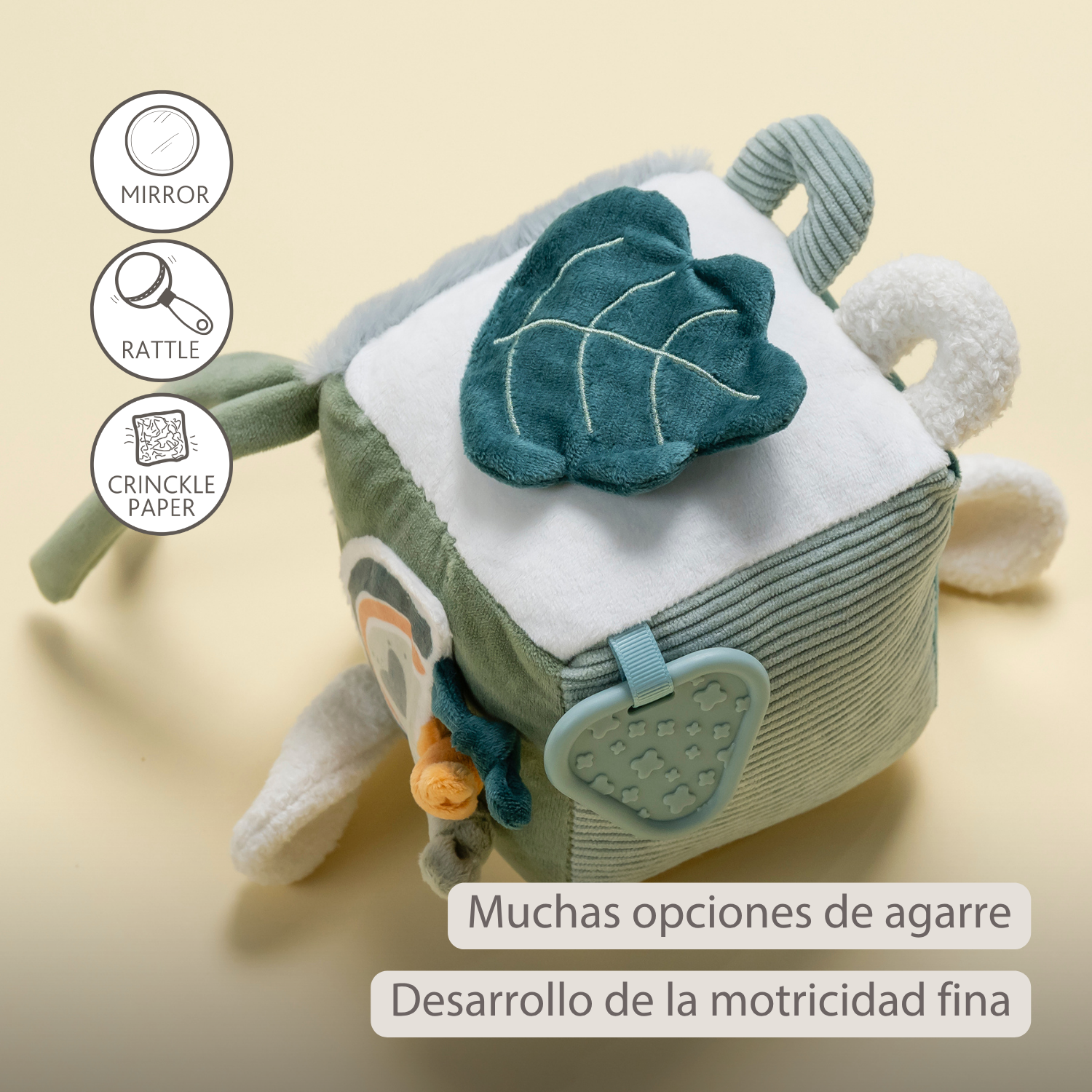 Lapidou Soft Activity Cube - 18 cm - Linden Green [ES]