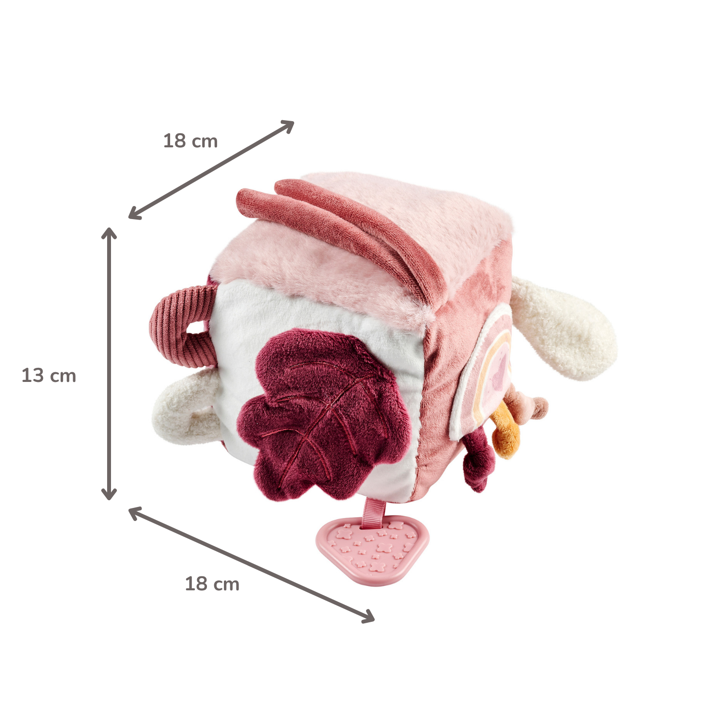 Lapidou Soft Activity Cube - 18 cm - Powder Pink [DE]