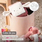 Lapidou Soft Activity Cube - 18 cm - Powder Pink [FR]