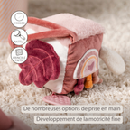 Lapidou Soft Activity Cube - 18 cm - Powder Pink [FR]