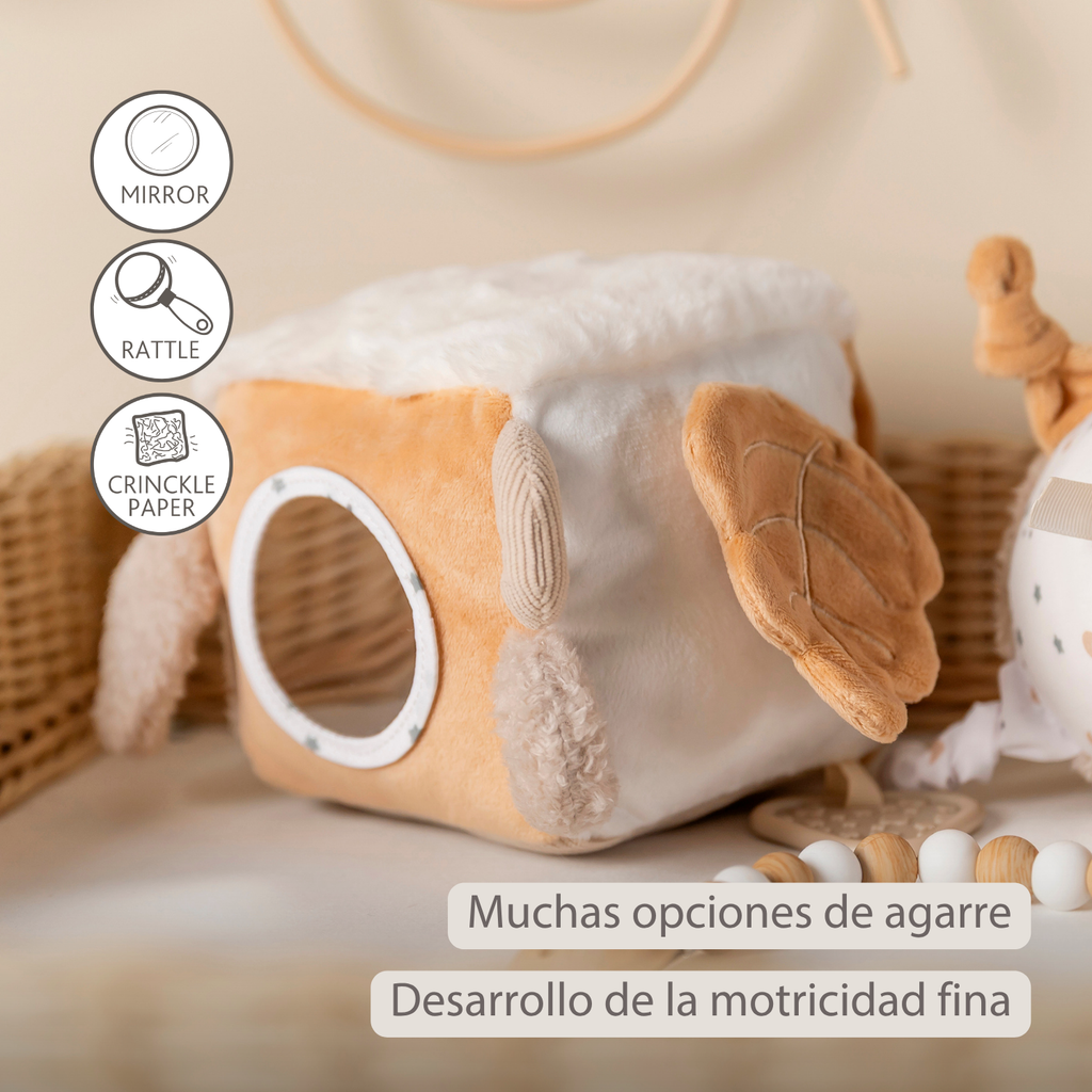 Lapidou Soft Activity Cube - 18 cm - Beige [ES]