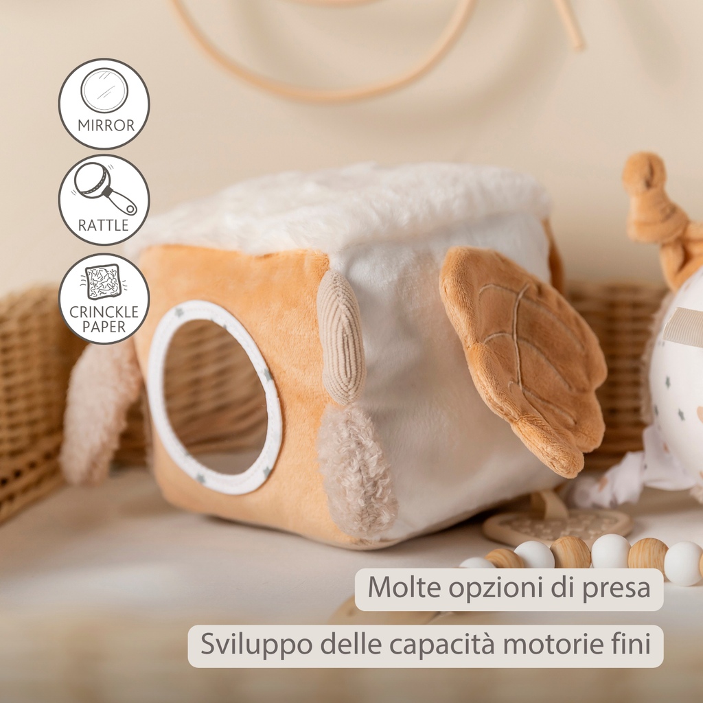 Lapidou Soft Activity Cube - 18 cm - Beige [IT]