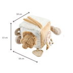 Lapidou Soft Activity Cube - 18 cm - Beige [NL]