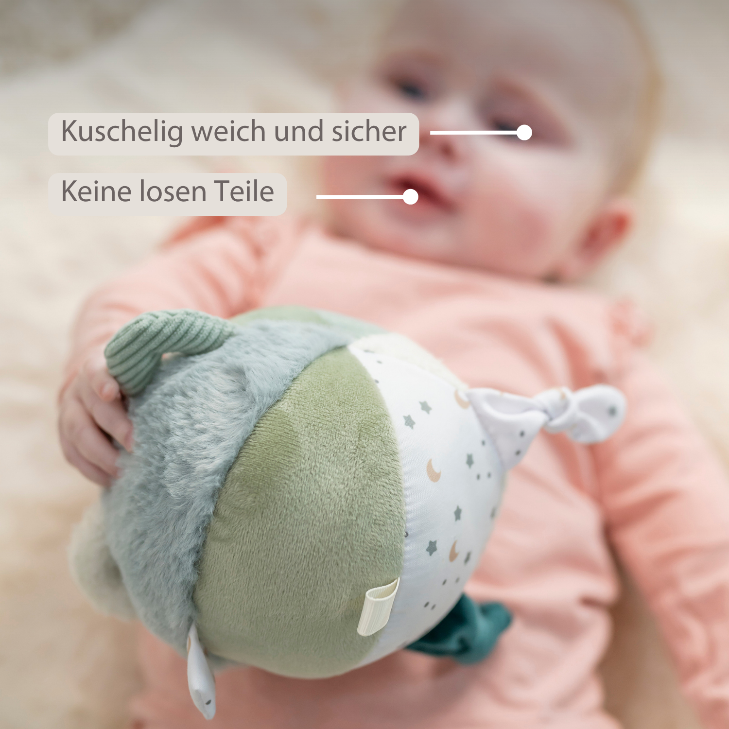 Lapidou Plush Ball - 15 cm - Linden Green [DE]