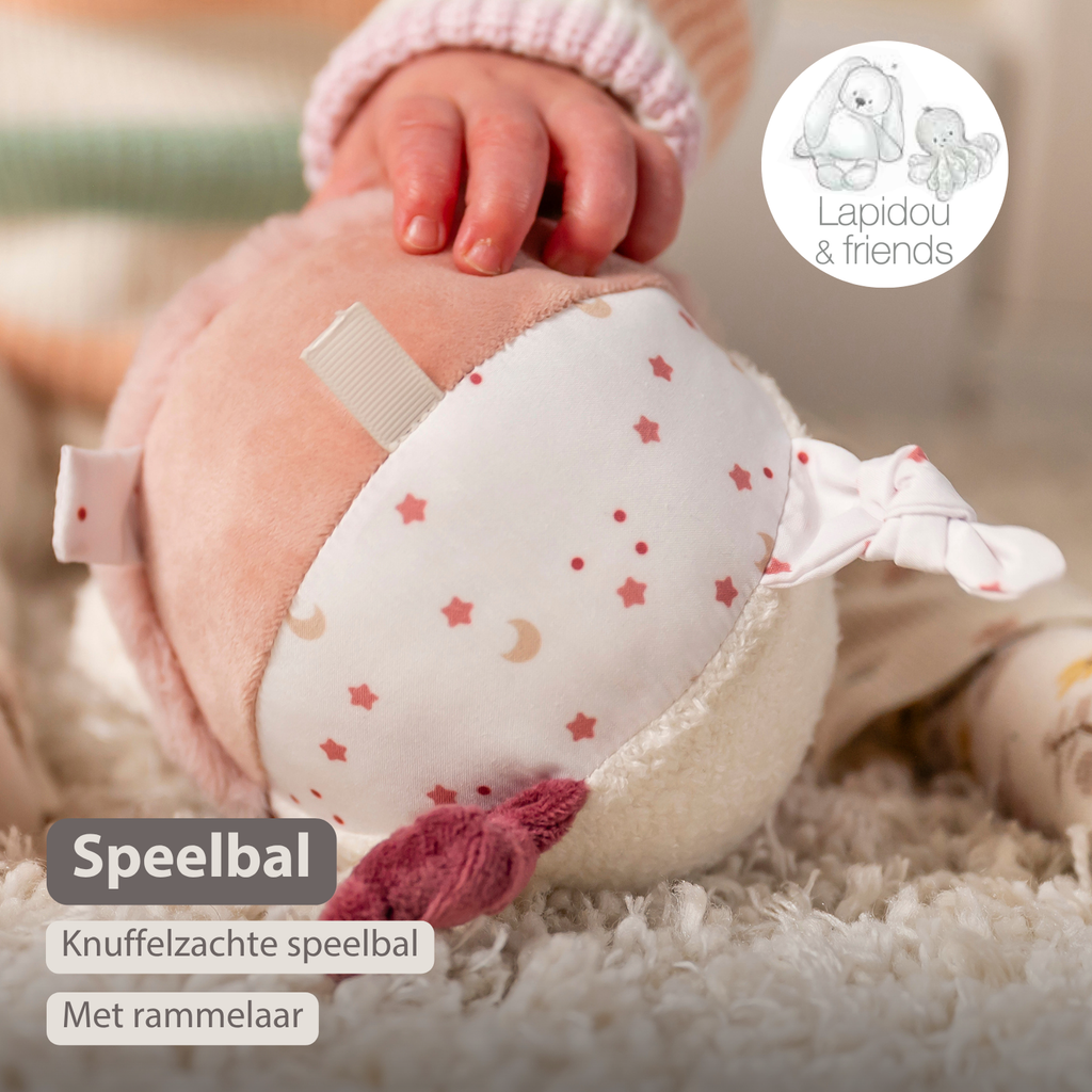 Lapidou Plush Ball - 15 cm - Powder Pink [NL]