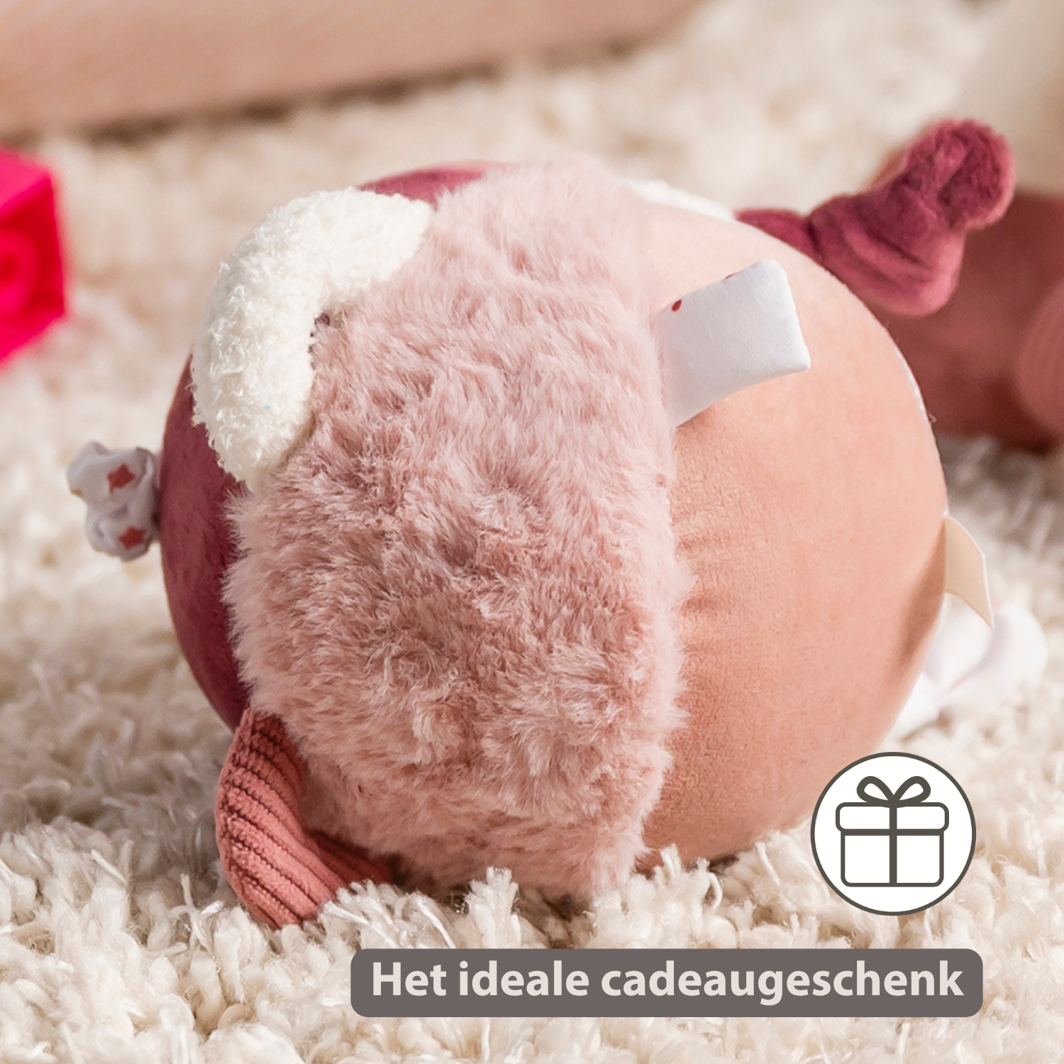 Lapidou Plush Ball - 15 cm - Powder Pink [NL]