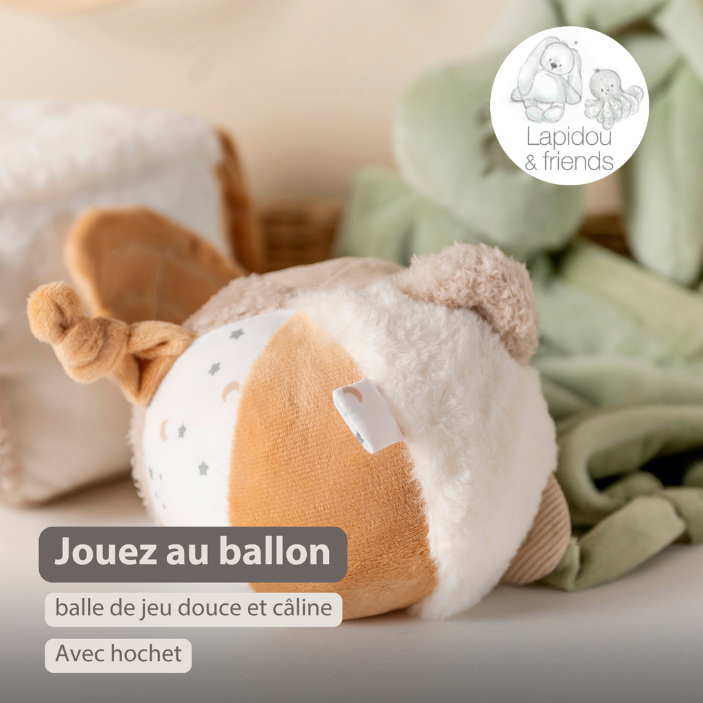 Lapidou Plush Ball - 15 cm - Beige [FR]