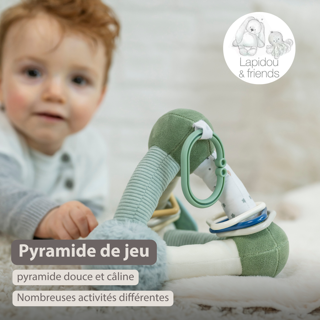 Lapidou Soft Activity Pyramid - 20 cm - Linden Green [FR]
