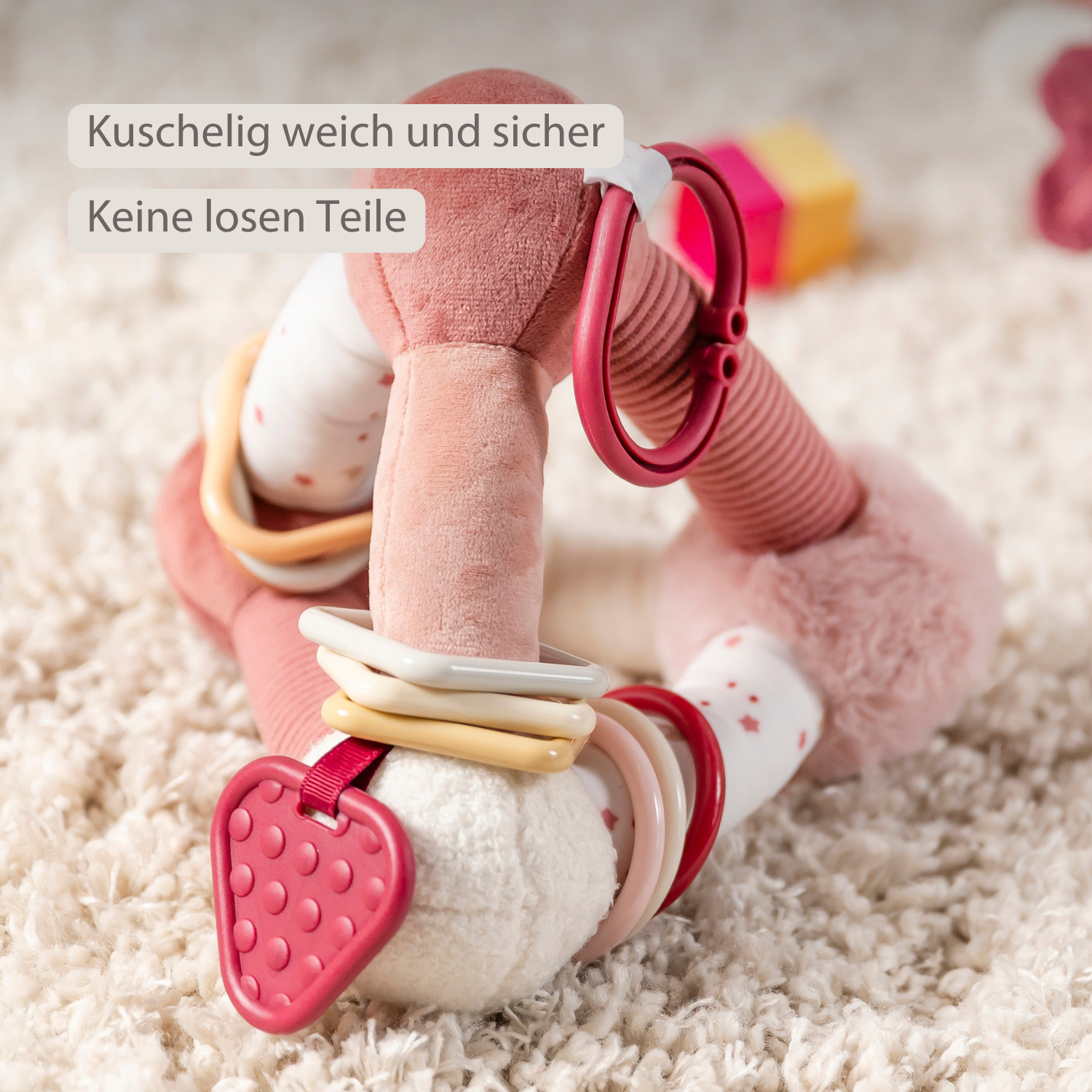 Lapidou Soft Activity Pyramid - 20 cm - Powder Pink [DE]