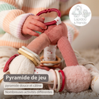 Lapidou Soft Activity Pyramid - 20 cm - Powder Pink [FR]