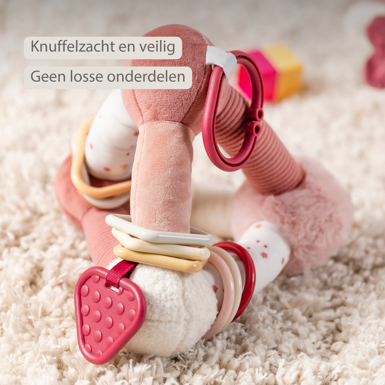 Lapidou Soft Activity Pyramid - 20 cm - Powder Pink [NL]